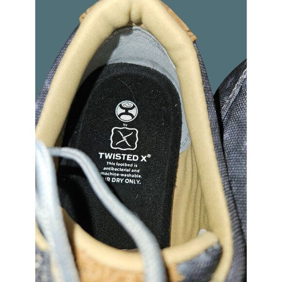 Twisted X Hooey Loper Lace Up Fabric Upper Comfy Casual Shoes Women Size 10M - Picture 13 of 14